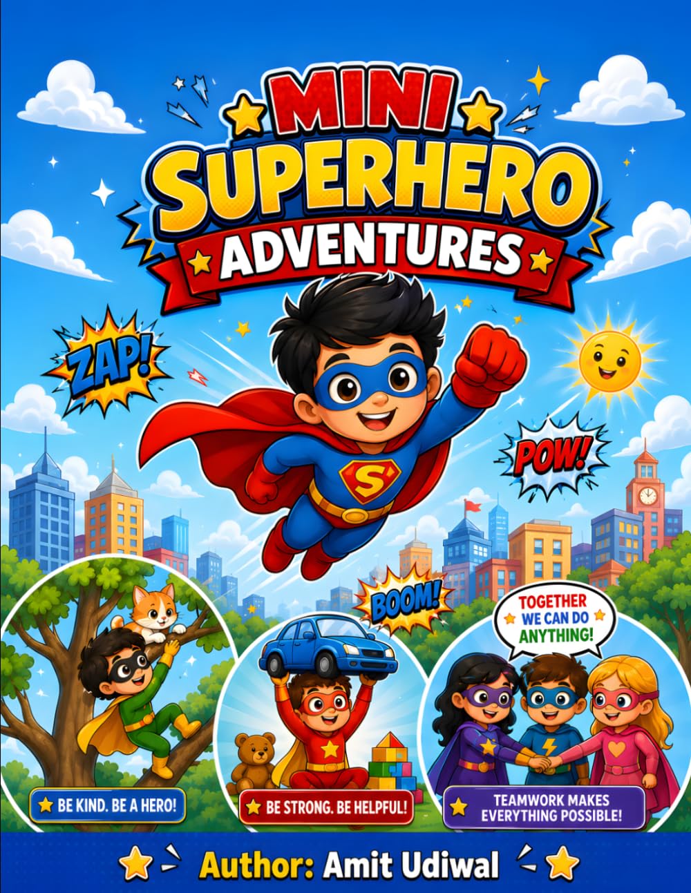 Mini Superhero Adventure Coloring Book for Kids: Action-Packed Coloring Pages Featuring Brave Heroes, Epic Missions, Super Powers, City Rescues & Fun Adventures for Ages 8-15