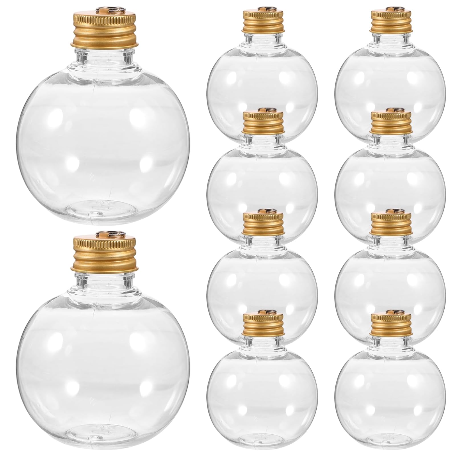 Boules en plastique transparent de bonbons d'alcool de Noël 150 ML à offrir à vos invités