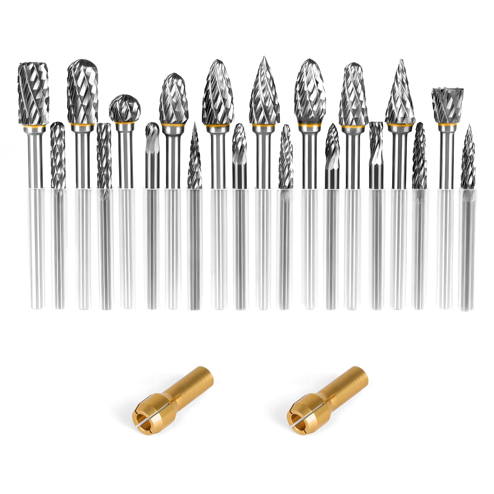 20Pcs Carbide Burr Set with 1/8" Shank