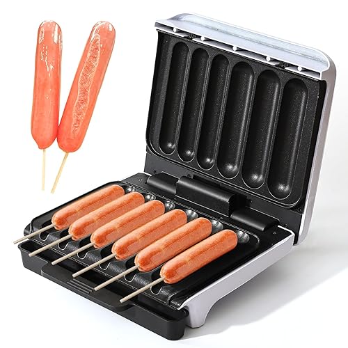 UVFAST Hot Dog Cooker, Hot Dog Machine with Non-stick Coating