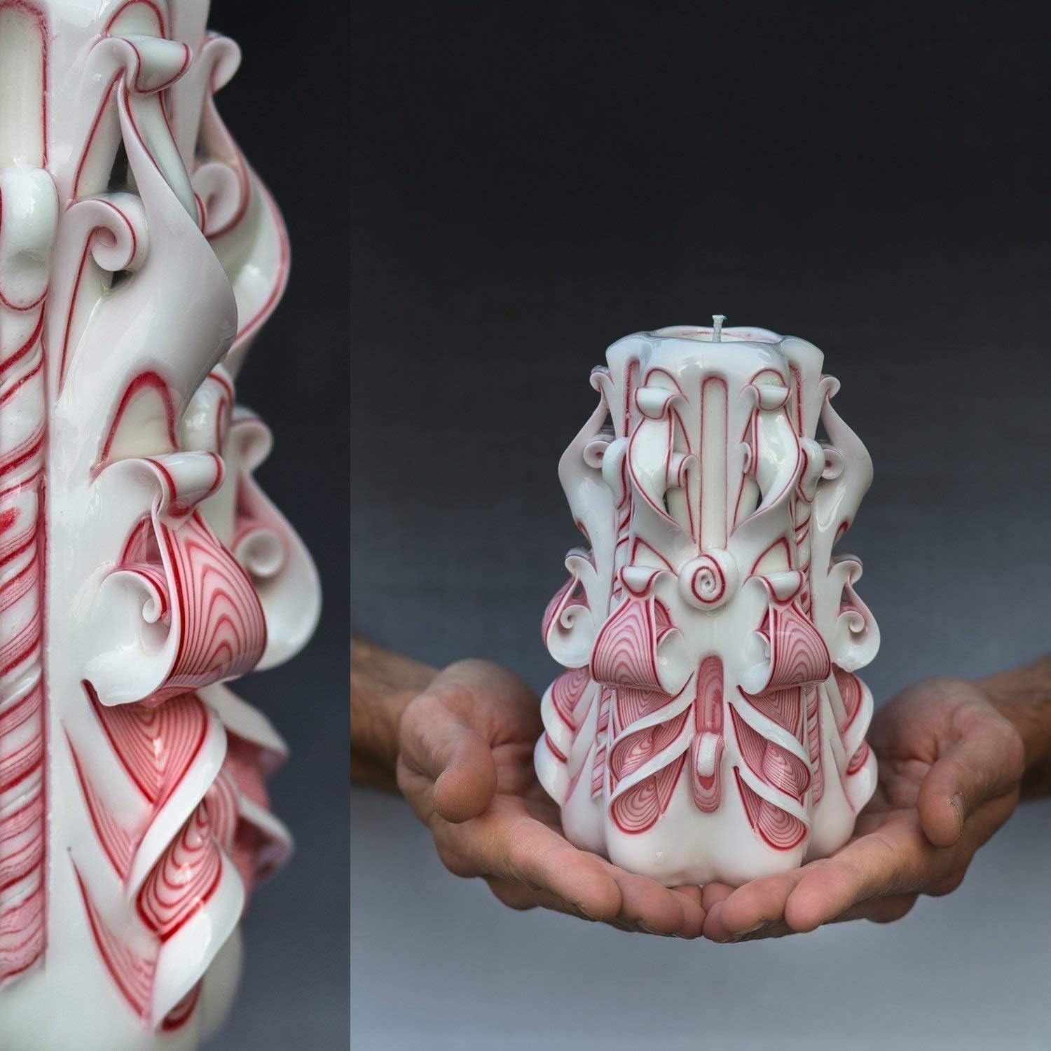 Special Unique Handmade Shop For Her, Mothers Day, Passover, Easter, Birthday Gifts for Women and Mother in law Hand Carved Candle