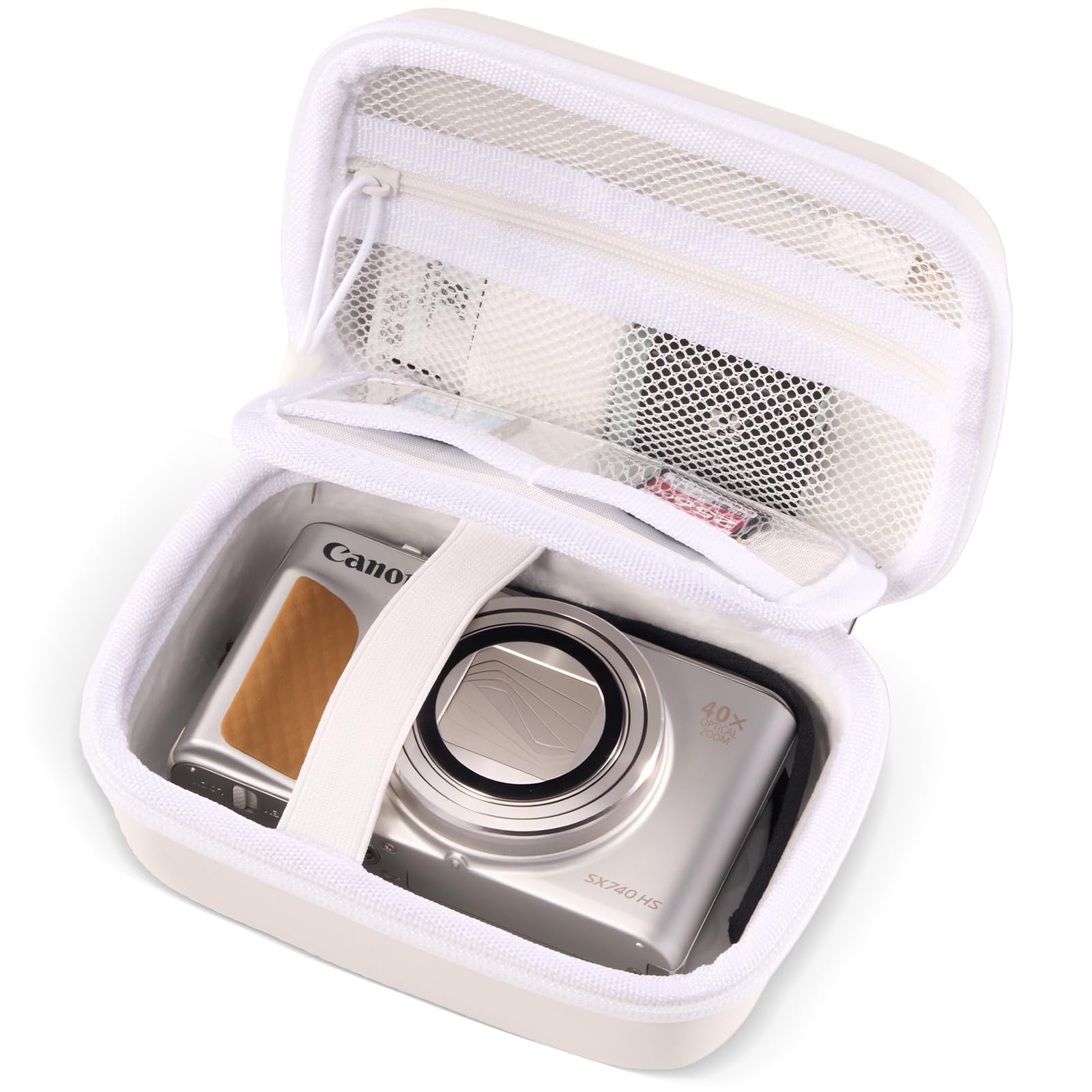 ProCase Hard Shell Digital Camera Case for Canon G7X Mark III Mark II, Sony Cybershot, PowerShot SX740, Ricoh GR III, Kodak Pixpro, Compact 4K Vlogging Small Cameras Travel Carrying Storage Bag -Blue