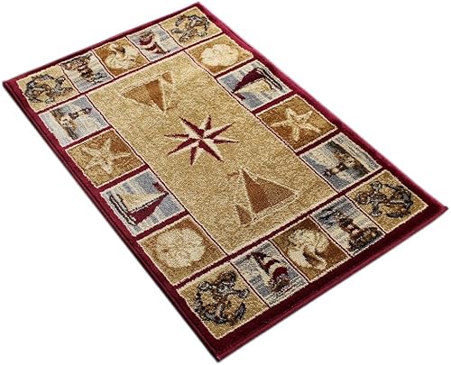 Miniatura 2 de Alfombra de área para escena náutica (2 pies x 3 pies 2 pulgadas)