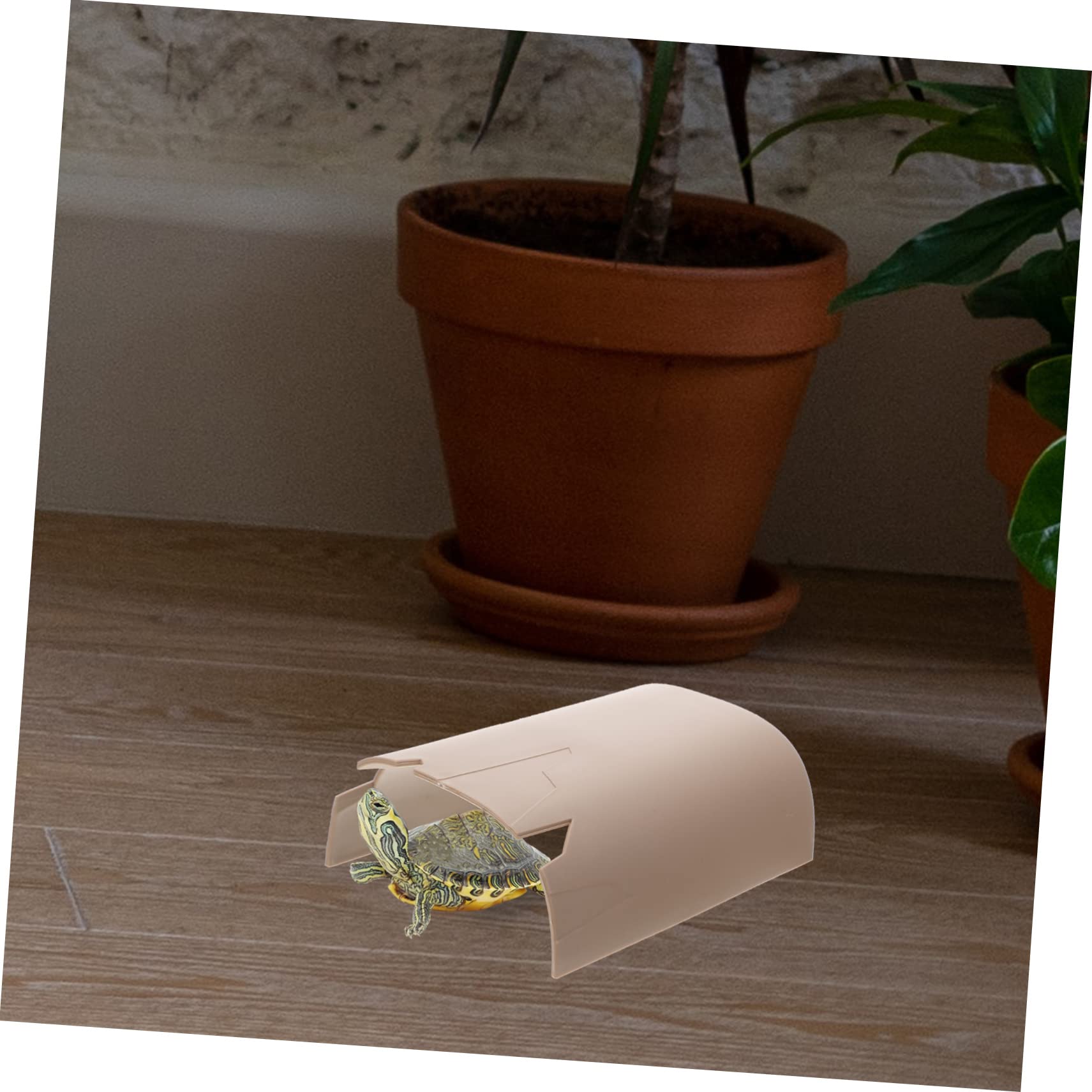 Mipcase 2pezzi Caverna Decorativa Plastica Per Piccoli Rettili Nascondiglio Artificiale Per Lucertole Tartarughe e Ragni Facile Da Pulire e Resistente Design Simulato Per Terrari e