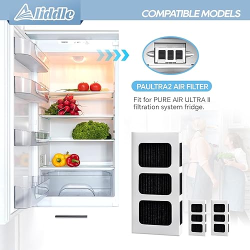 Miniatura 2 de Paultra2 - Filtro de aire de repuesto para refrigerador, compatible con Frigidaire Pureair Ultra ii, Pureair Ultra 2, Pure Air Ultra 2 y Electrolux