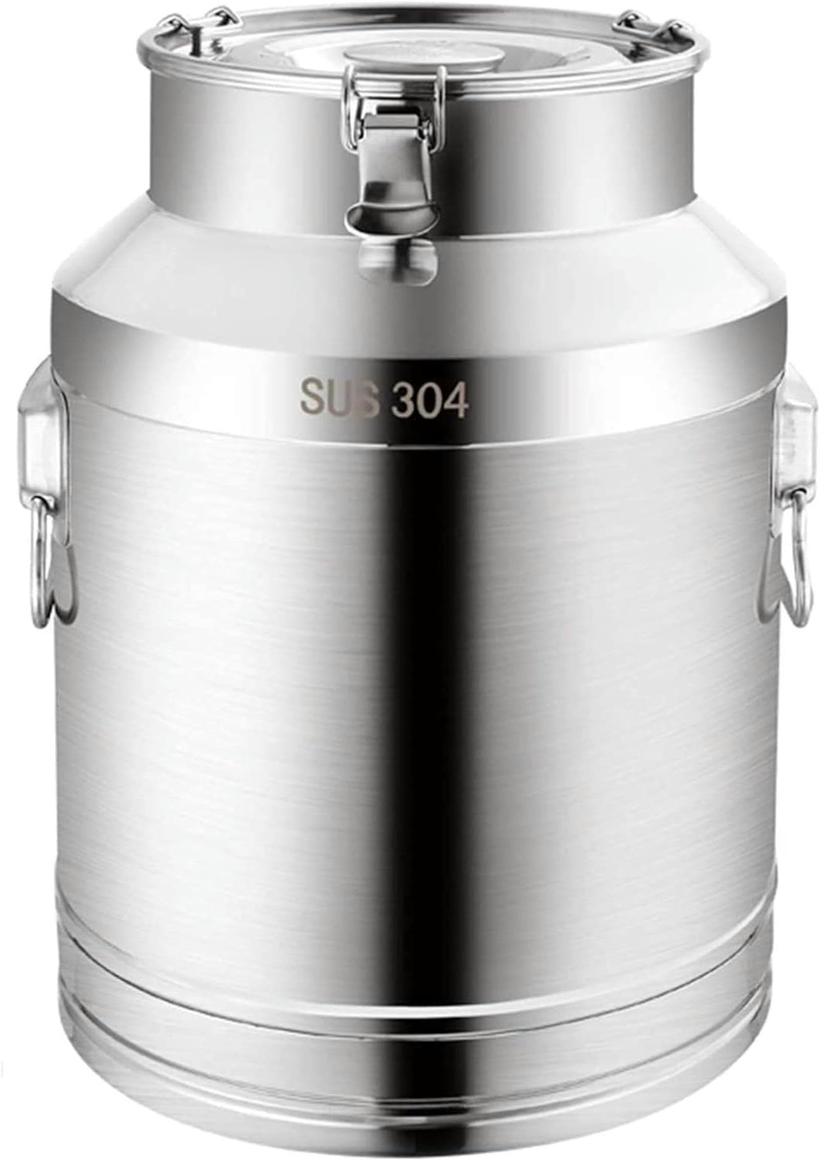 Pot liquide avec couvercle hermétique et seau de fermentation en acier inoxydable