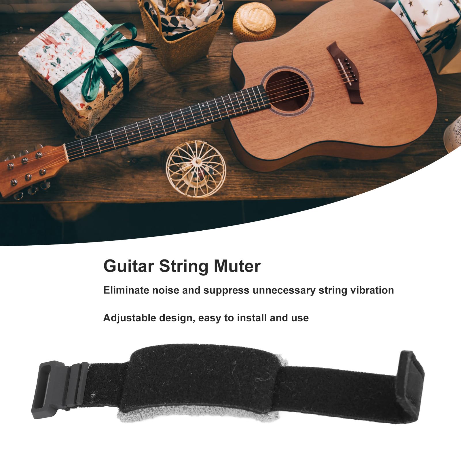 Smorzatori Regolabili Per Chitarra - In Cotone Elastico, Riducono Rumore Corde, Per Chitarristi - Foto 11