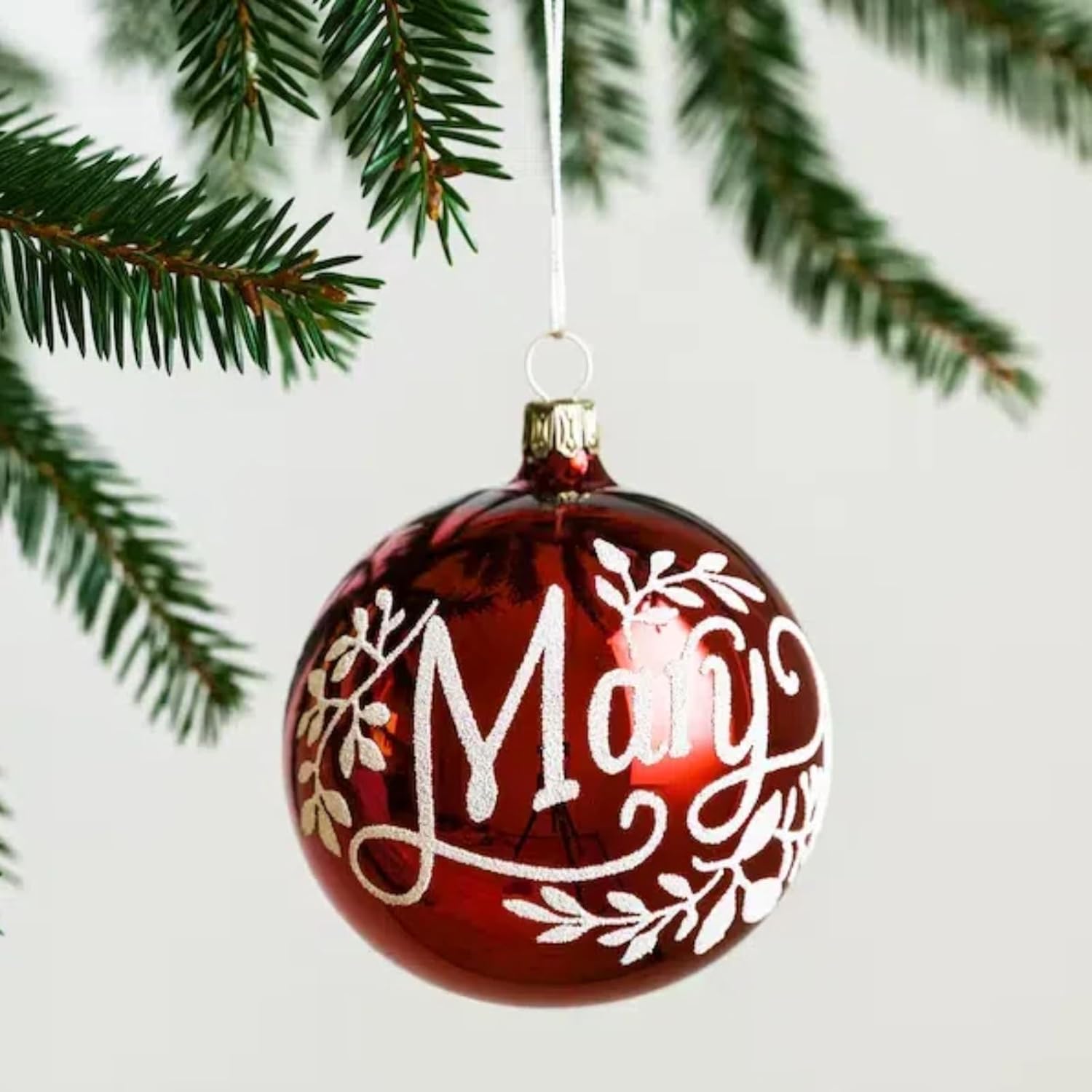 Vintage Inspired Personalized Glass Christmas Ornaments, 8 and 10 cm,Personalized Christmas Ornaments,Vintage Inspired Personalized Glass Christmas Ornaments,Personalized