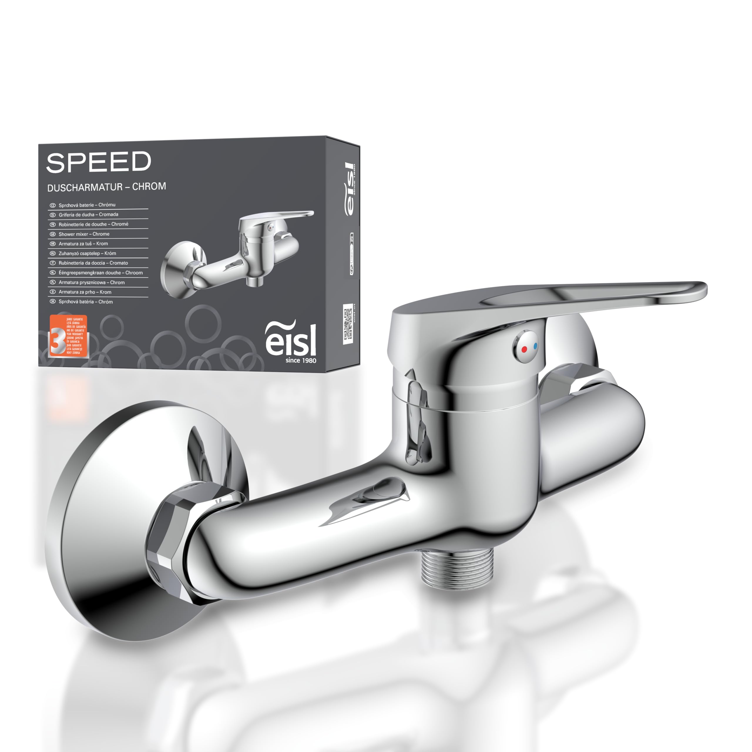 EISL NI168SCR SPEED Duscharmatur – Badarmatur mit Einhebelmischer, Chrom