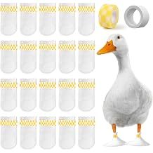 Disposable Boots for Real Duck Feet, Bumble Foot for Duck Supplies with Bandage, Large Size Yellow, 20 PCS