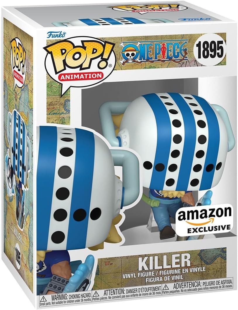 POP! Animation: One Piece - Killer - Amazon Exclusive | Official Merch - Collectable Vinyl Figurine for Shelf Display - Birthday Gift Idea for Fans and Collectors