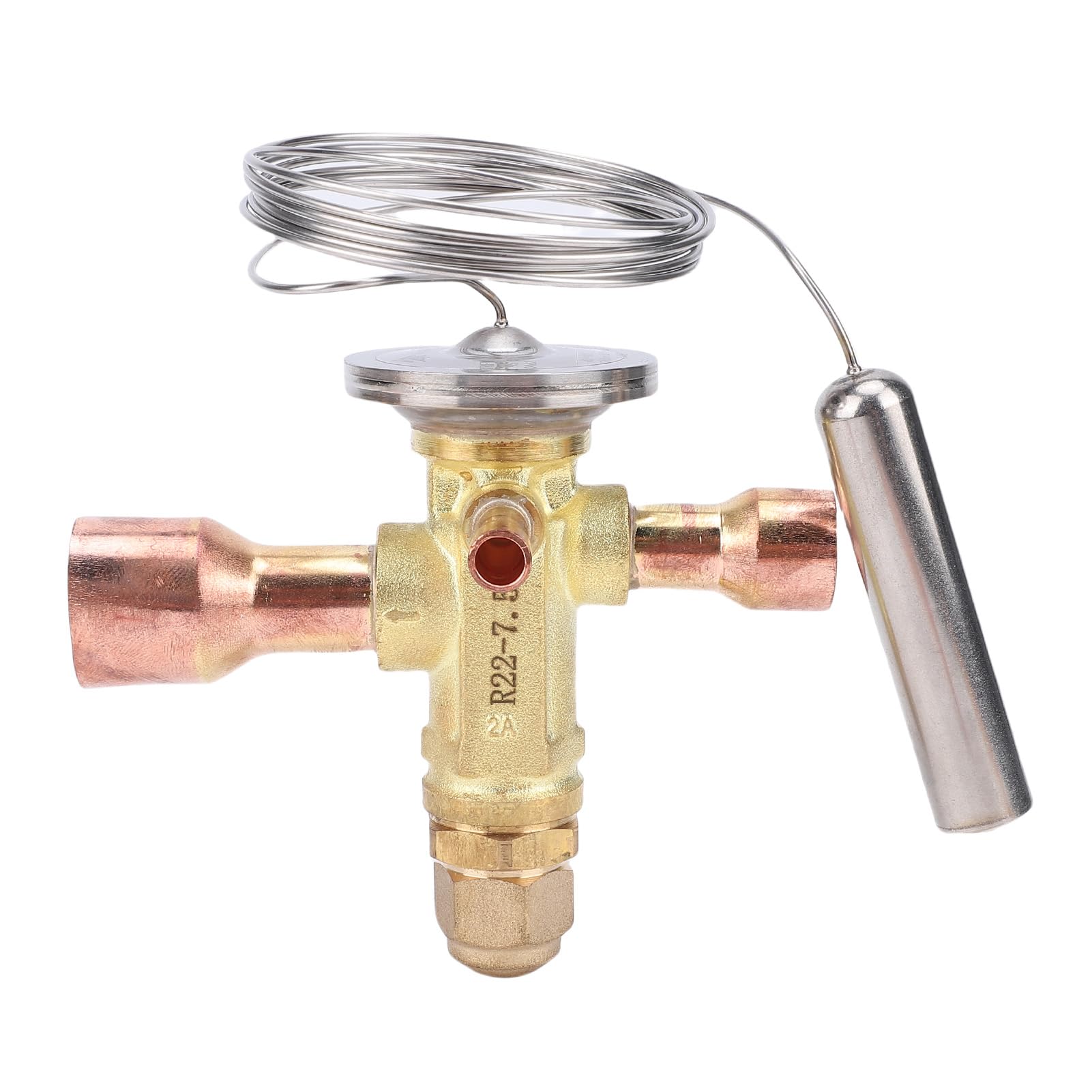 Denash Válvula de Expansión Termostática de la Bomba de Calor, 27kW 5/8in ODF Inlet 7 8 Pulgadas ODF ODF, Tamaño Pequeño, Diseño Sellado, Equilibrio Externo, Soldadura Fácil, Aplicable