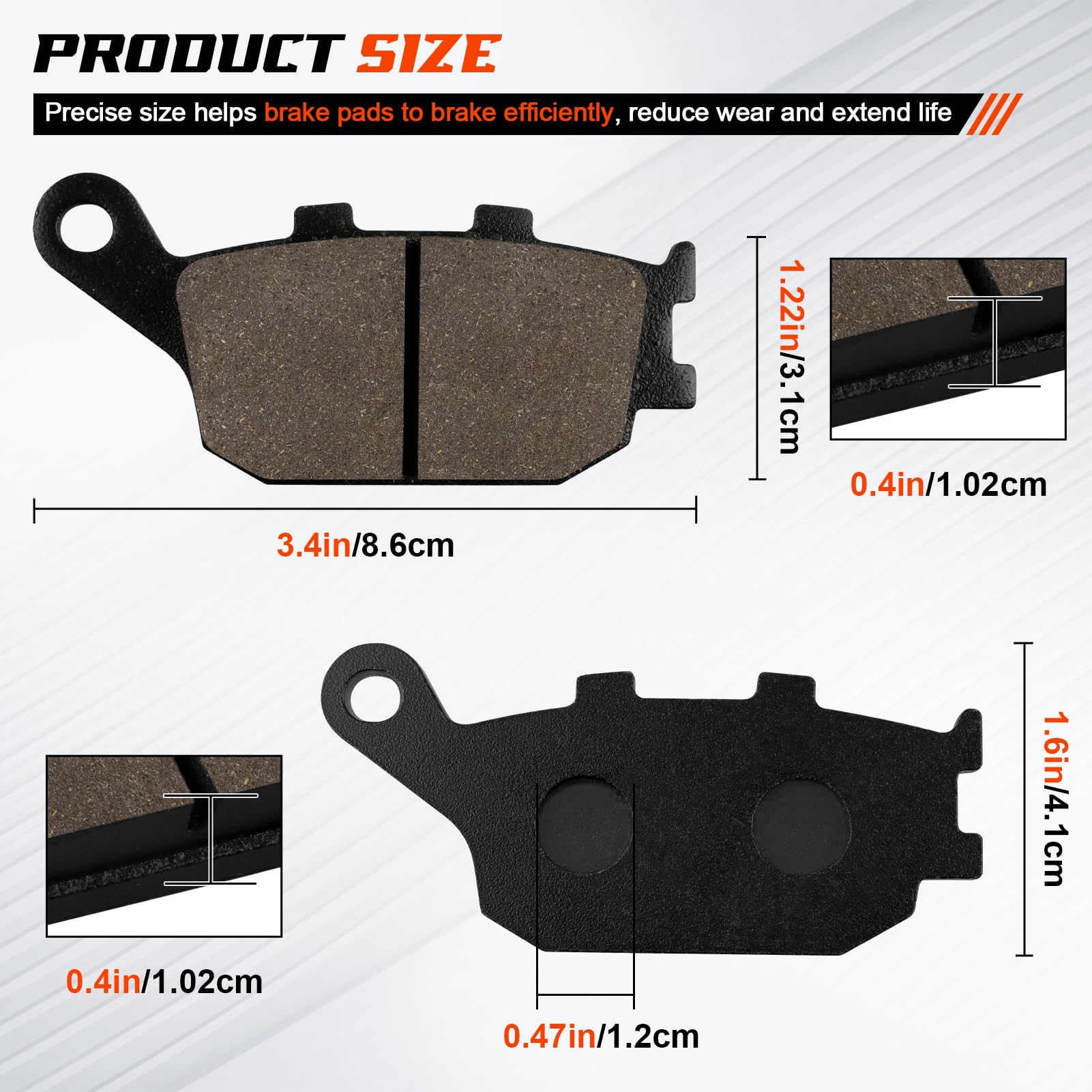 plaquettes de frein brembo 07ho36sp honda cb600 hornet - s 98-06 / cb600 hornet 07-12 abs