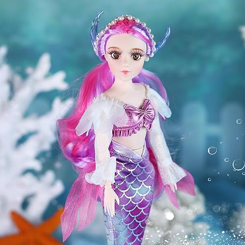 Miniatura 2 de ICY Fortune Days Muñeca de moda BJD de 12 pulgadas escala 16 para niños mayores de 8 años (Mermaid Haidi)