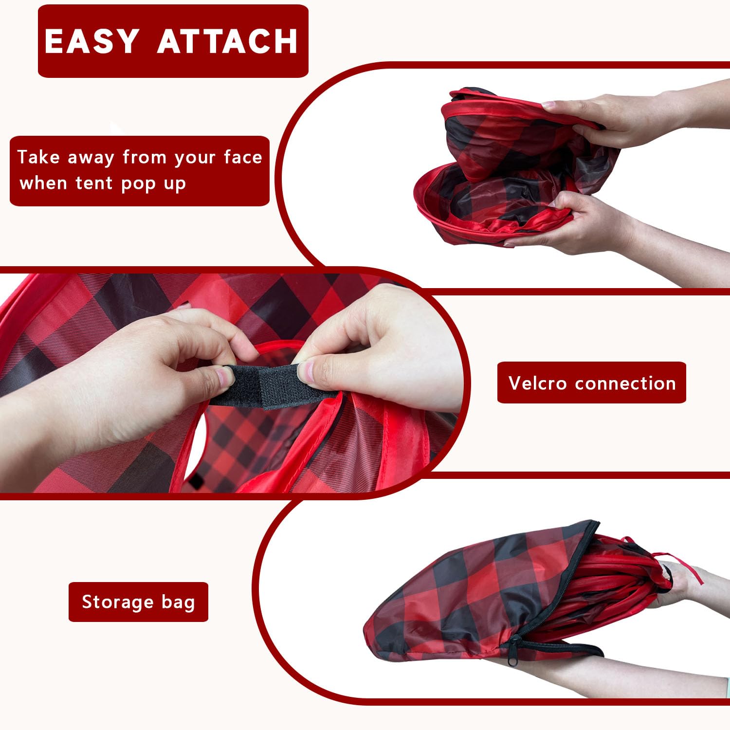 GONPETGP Cat Tunnels for Indoor Cats with Cube Tent Toys Combo, Pop Up Collapsible Crinkle Interactive Peek Hole, Cat Tube with Play Ball and Bell for Kitten, Puppy, Kitty, Rabbit - Set of 3