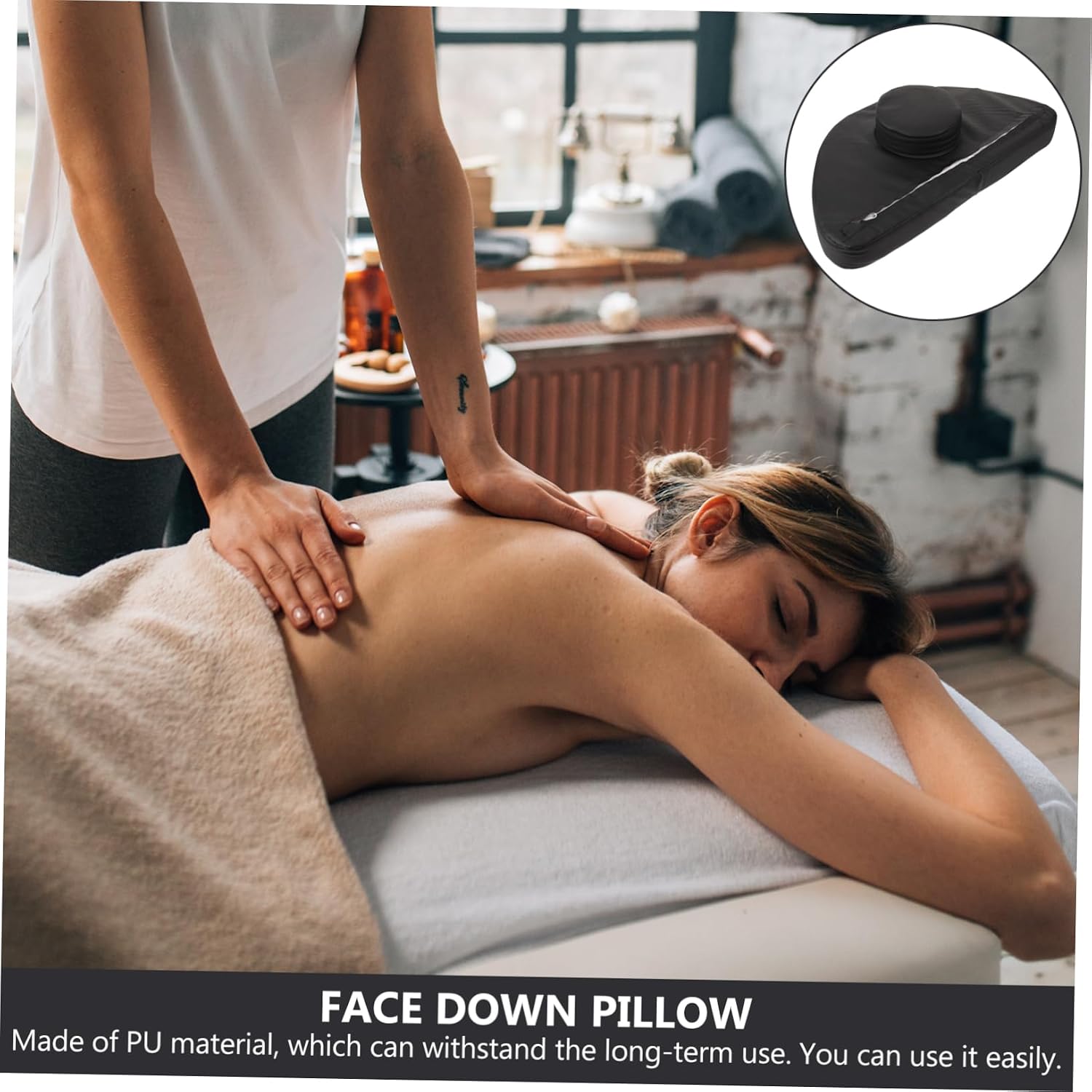 Beauty Salon Pillow Decorative Massager Headrest for Neck Back Spa Face Pillow Massage Accessory