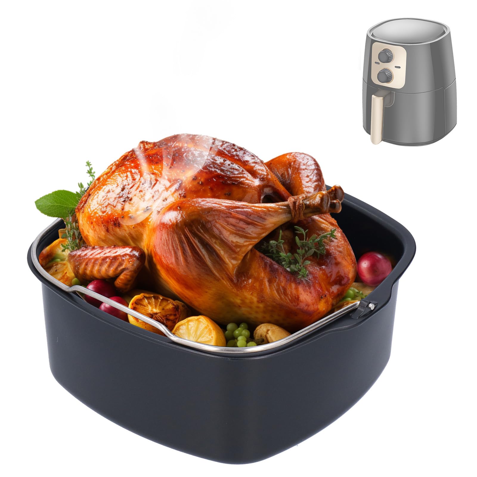 Moule à pâtisserie pour friteuse à air antiadhésif haute qualité pour gâteaux et pizzas maison
