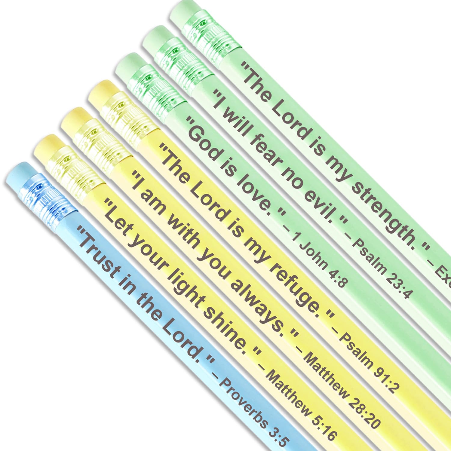 GIFTSFARM Regalos cristianos para mujeres, regalos inspiradores para mujeres, lápices de versículos de la Biblia, regalos para mamá, regalo de graduación, bonitos lápices pastel, regalos de cumpleaños