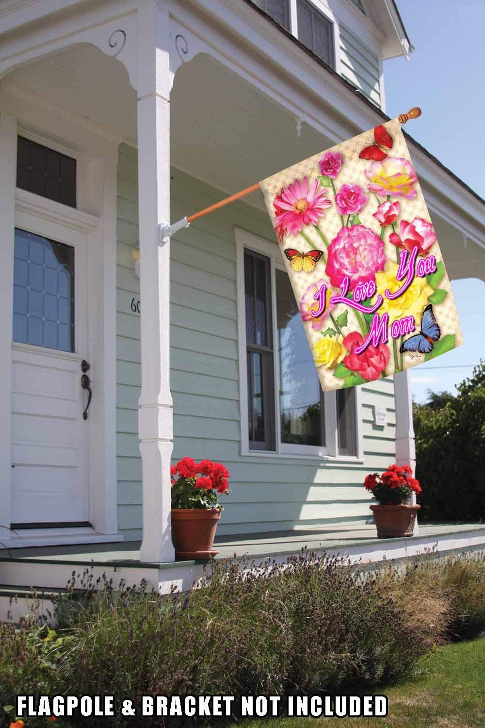 Bandiera Decorativa Da Giardino 'I Love Texas' – 71x101 Cm, Poliestere Resistente UV, Prodotta USA