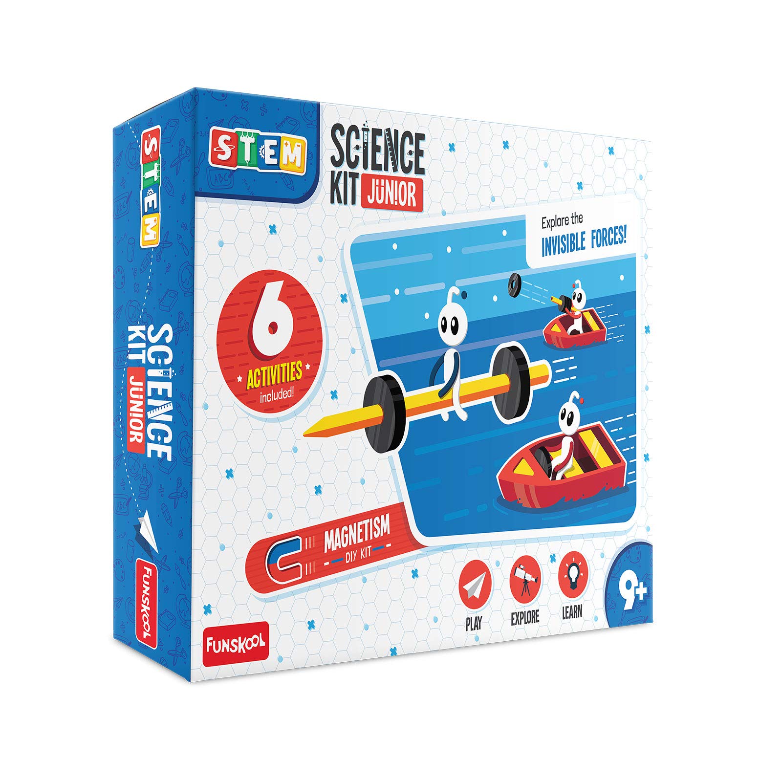 Funskool-Science Kit Junior,Educational,DIY Activity,STEM,for 9 Year Old Kids and Above,Toy