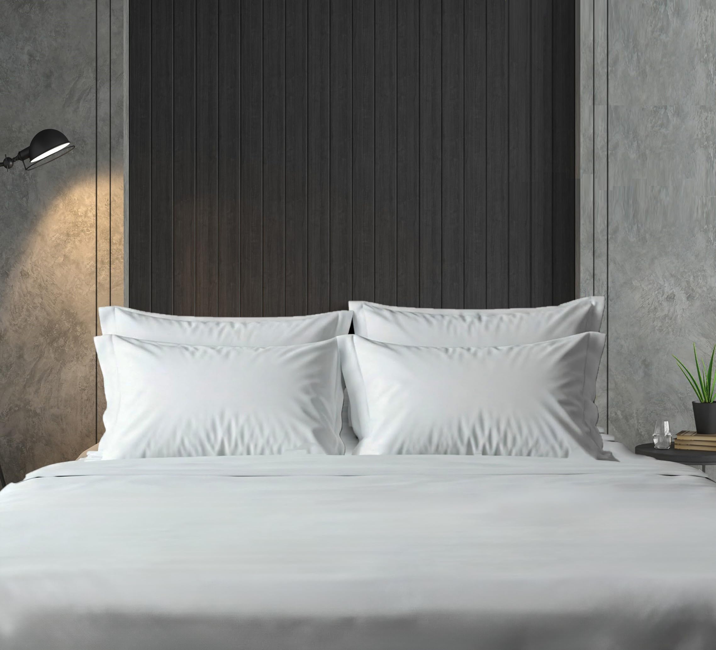 BLUZIMAN Juego de Sabanas 150x200 Algodon 100% Hecho en España, Lujoso Saten 400 Hilos, Bed Sheets Lencois, Incluye Sabana Bajera Ajustable, Encimera, 1 Funda de Almohada (Blanco, Cama 150x190/200cm)