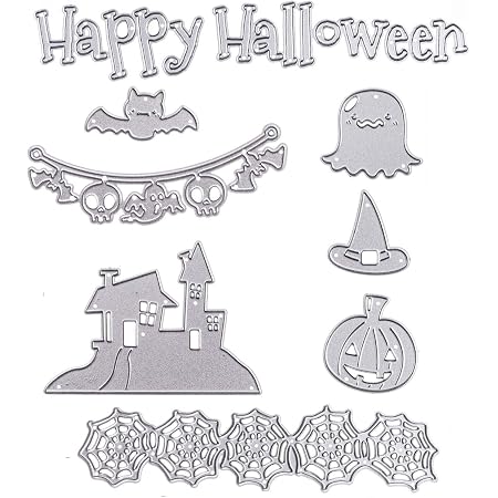 Amazon.com: Metal Halloween Die Cuts Spooky Withered Tree Bat Cutting ...