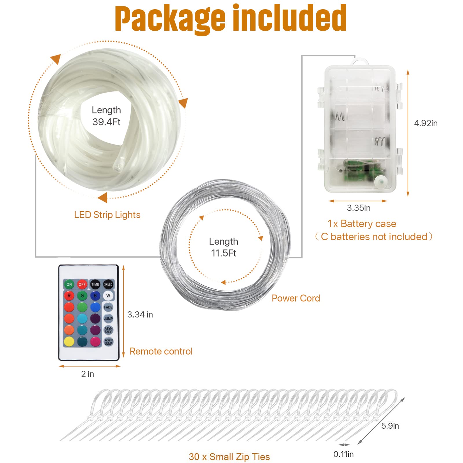 Snapklik.com : Ehaijia Remote Control LED Pool Lights For Above Ground ...