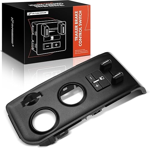A-Premium Panel de interruptores de control de freno de remolque compatible con modelos Chevrolet y GMC - Silverado 1500/Sierra 1500 2014-2018,
