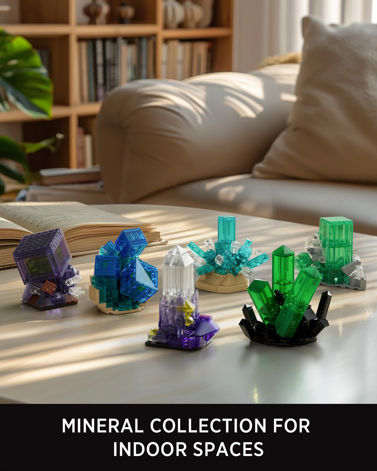Nifeliz Kit de Collection de Roches Géologiques pour Adultes, 6 Modèles de Minéraux, 651 Pièces