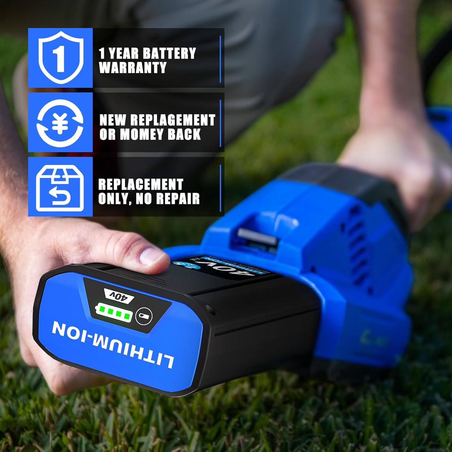 40V Replacement for Kobalt 40V Battery 7.5Ah KB-540-06 KB440-06 KB240-06, ‎40V MAX Lithium-Ion Battery Compatible with 40 Volt Kobalt Cordless Power Tools