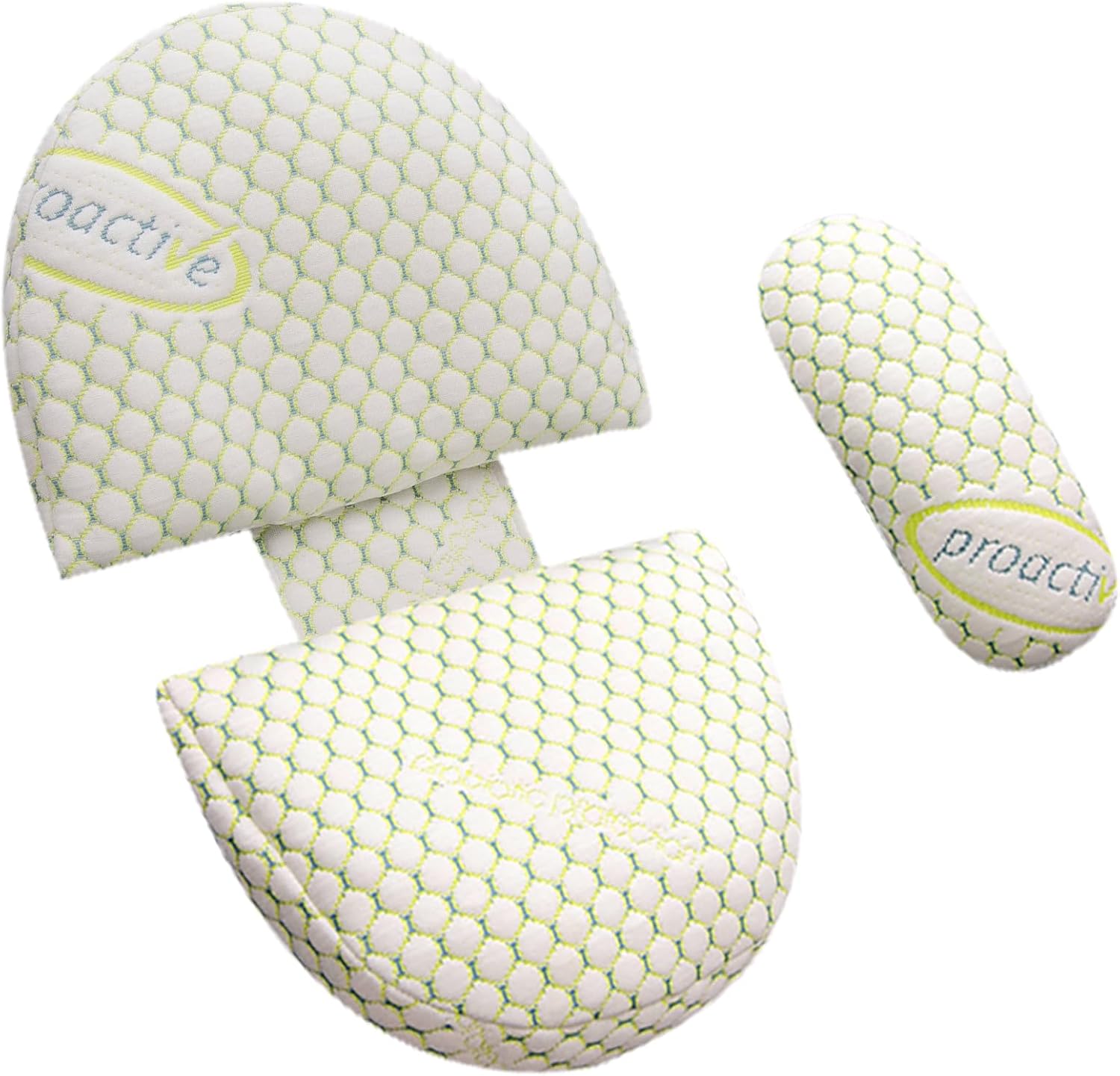 Pregnancy Pillow Maternity Body Pillow -Breathable Cotton U-Shaped Matemity Pillow with Removable Washable Coverfor Prenatal Comfort (Probiotics - Green, ONE Size)