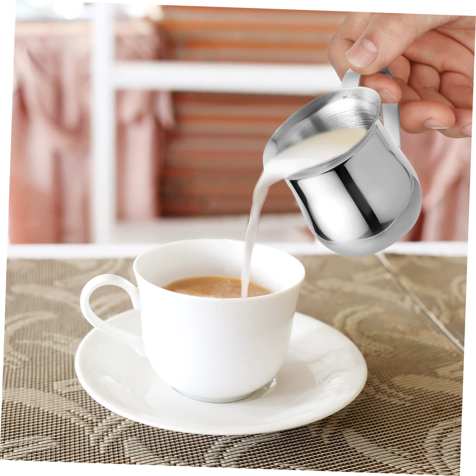 Gadpiparty 9piezas Jarra Inoxidable Para Espumar Leche Taza Para Café y Espresso Para Cappuccino y Latte Juego