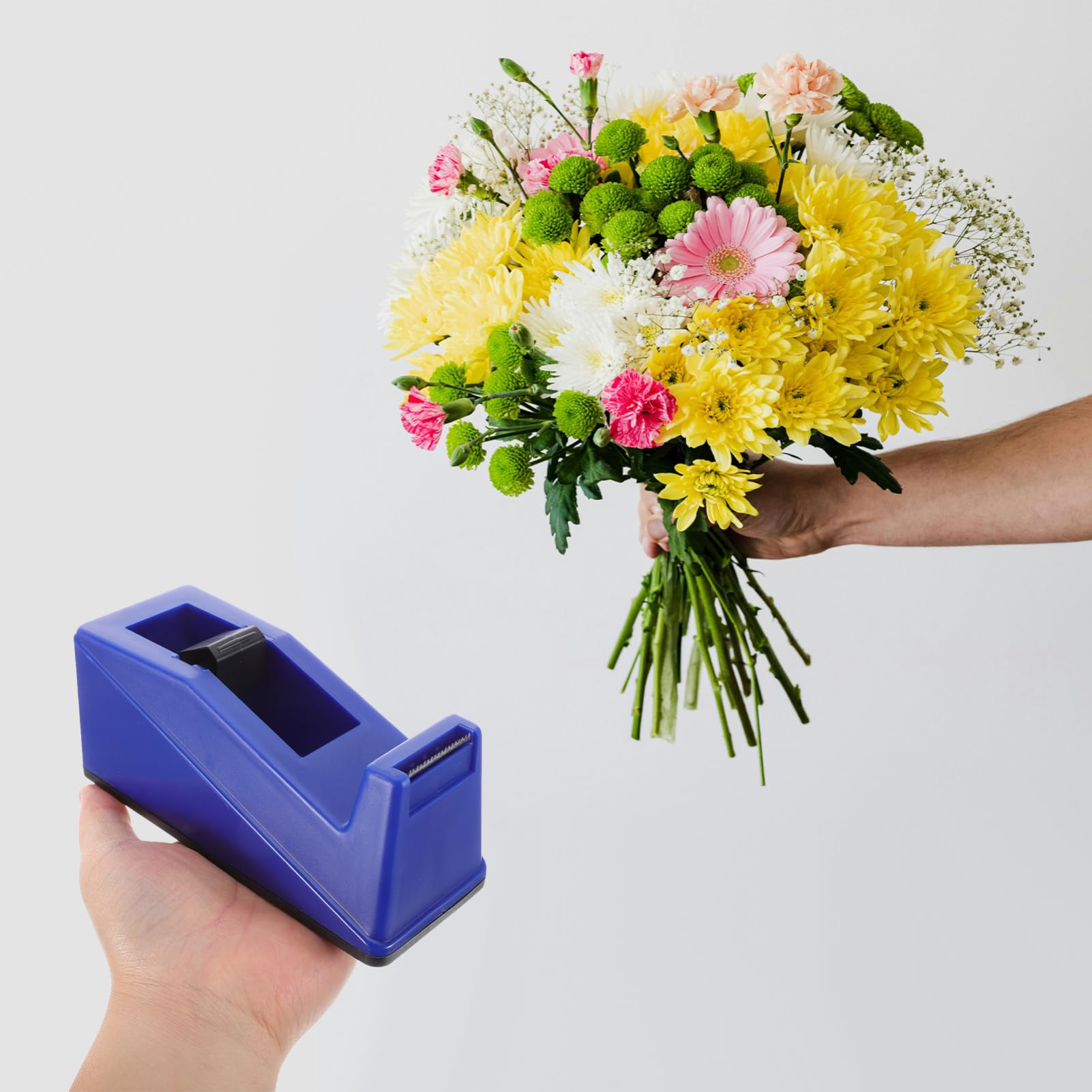Operitacx 3 Sätze Blumen Verpackungsset Klebebandspender für Diy Blumensträuße Einschließlich Gummisitz Klein und Blumenwickel Tapes Zufällige Farbe