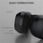 Monster Persona 6th ANC Active Noise Cancelling Headphones, Bluetooth Headphones Over Ear with 3 EQ Modes, HiFi Stereo Audio, 60H Playtime, Bluetooth 6.0, Wireless Headphones for Work Travel, Black