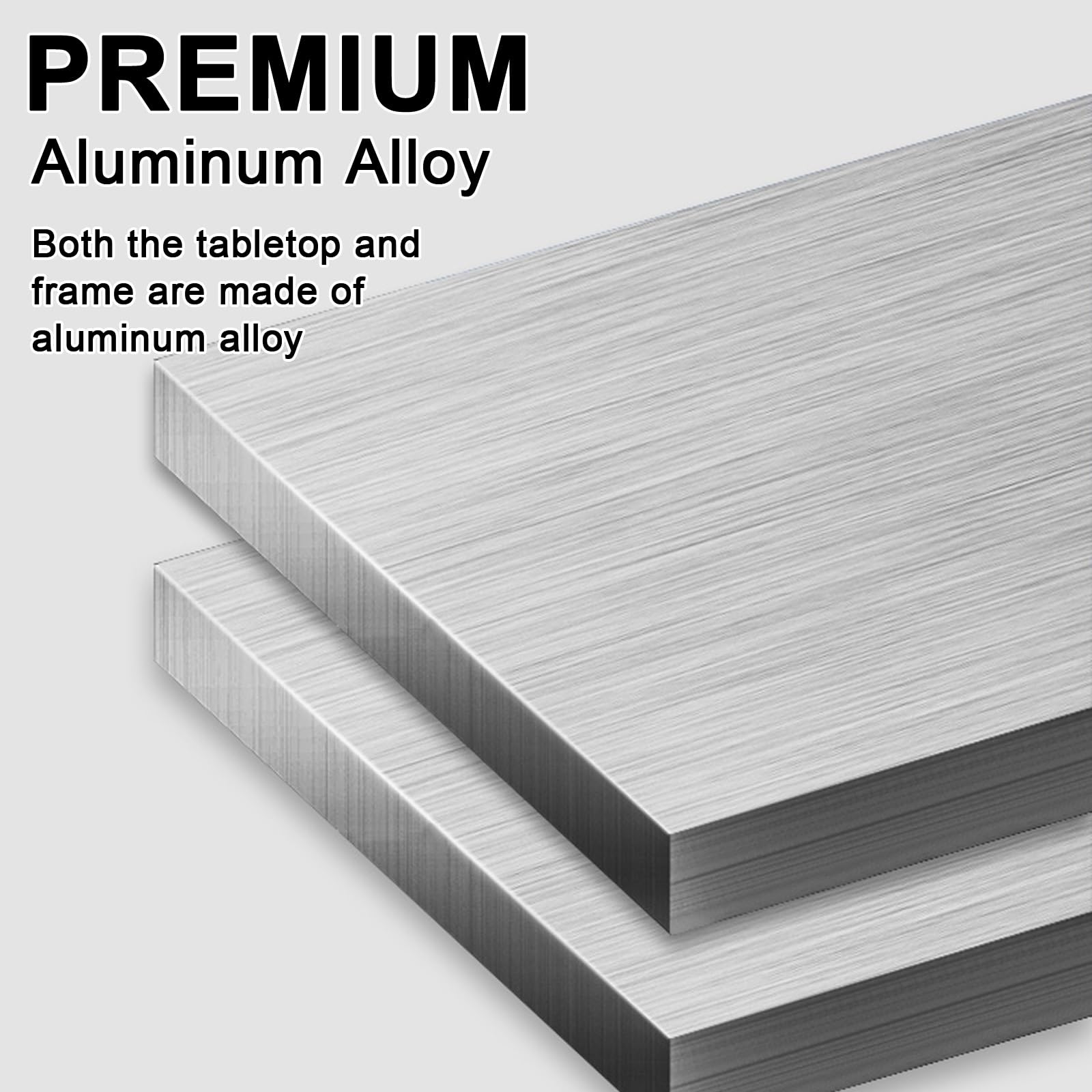 Puesto de Vendedor Plegable de Aluminio, Soporta hasta 60 Kg, Diseño Plegable, Puestos del Mercado, Bolsa de Almacenamiento Incluida, para Comida Callejera, Dulces y Limonada(S)