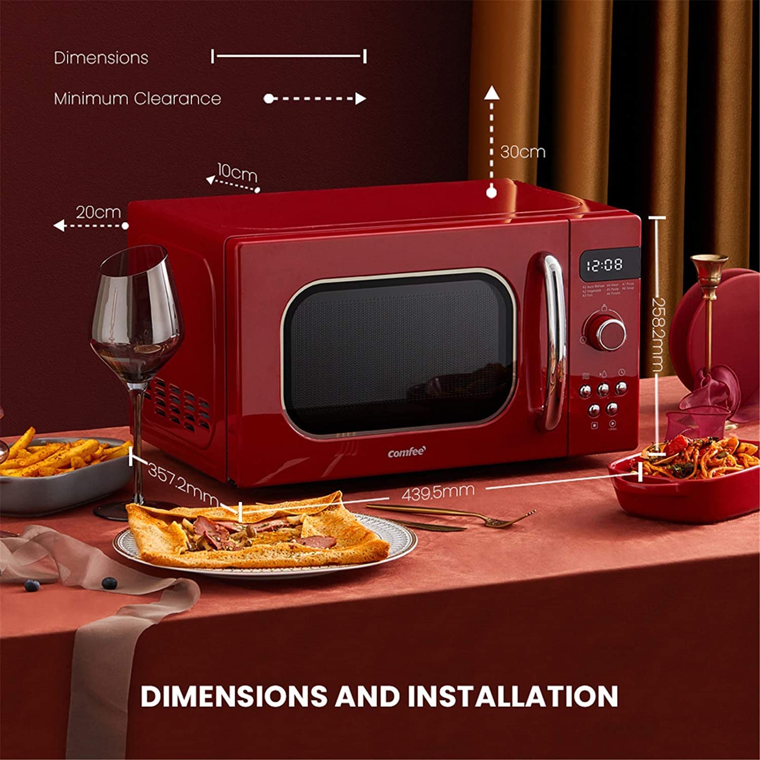 Forno Solo Forno A Microonde in Silver Tact Forno Elettrico Singolo Incorporato - Fornello Alogeno A Convezione Premium in Acciaio Inossidabile Ideale per Arrostire, Cuocere Utile