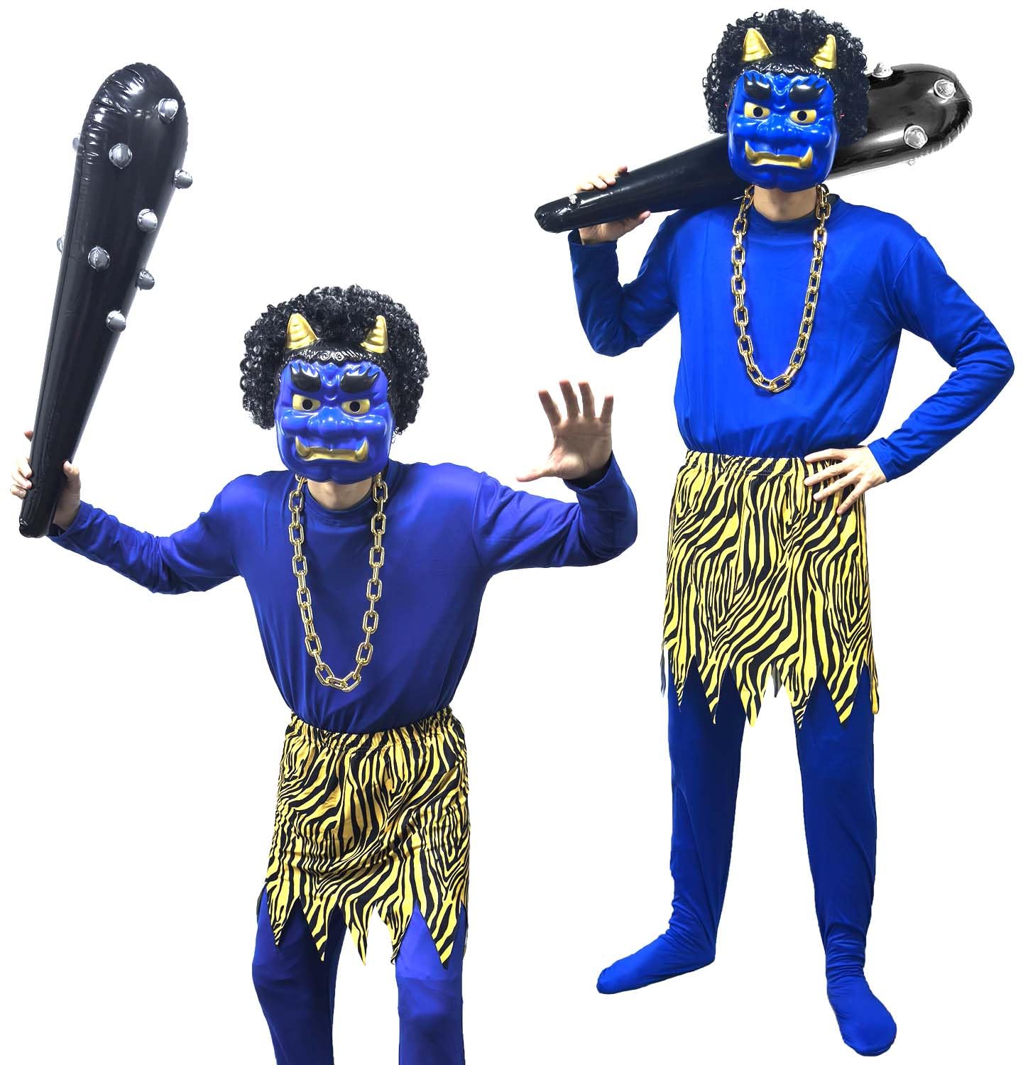 節分☆赤鬼&青鬼　イワシさんも♡ NEW] コスプレ 節分 鬼 怖すぎる赤鬼/怖すぎる青鬼 メンズ