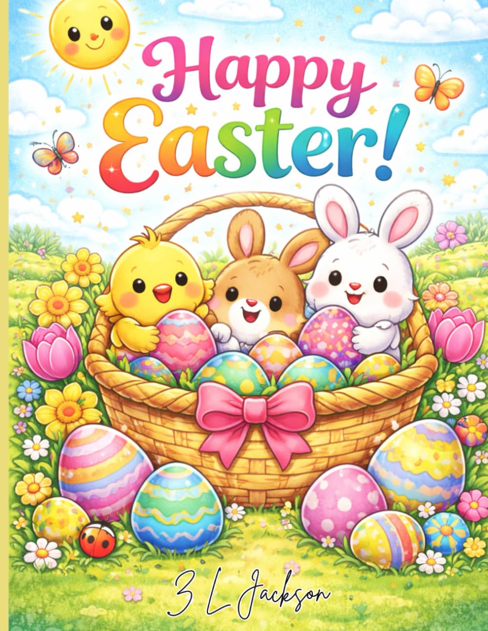 Happy Easter: Colouring Book