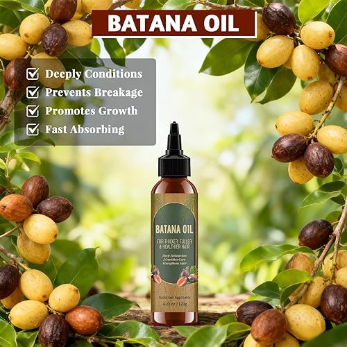 Miniatura 2 de Aceite de batana para el crecimiento del cabello - Aceite natural y puro para el cabello, evita la pérdida de cabello, mejora el grosor, restaura la