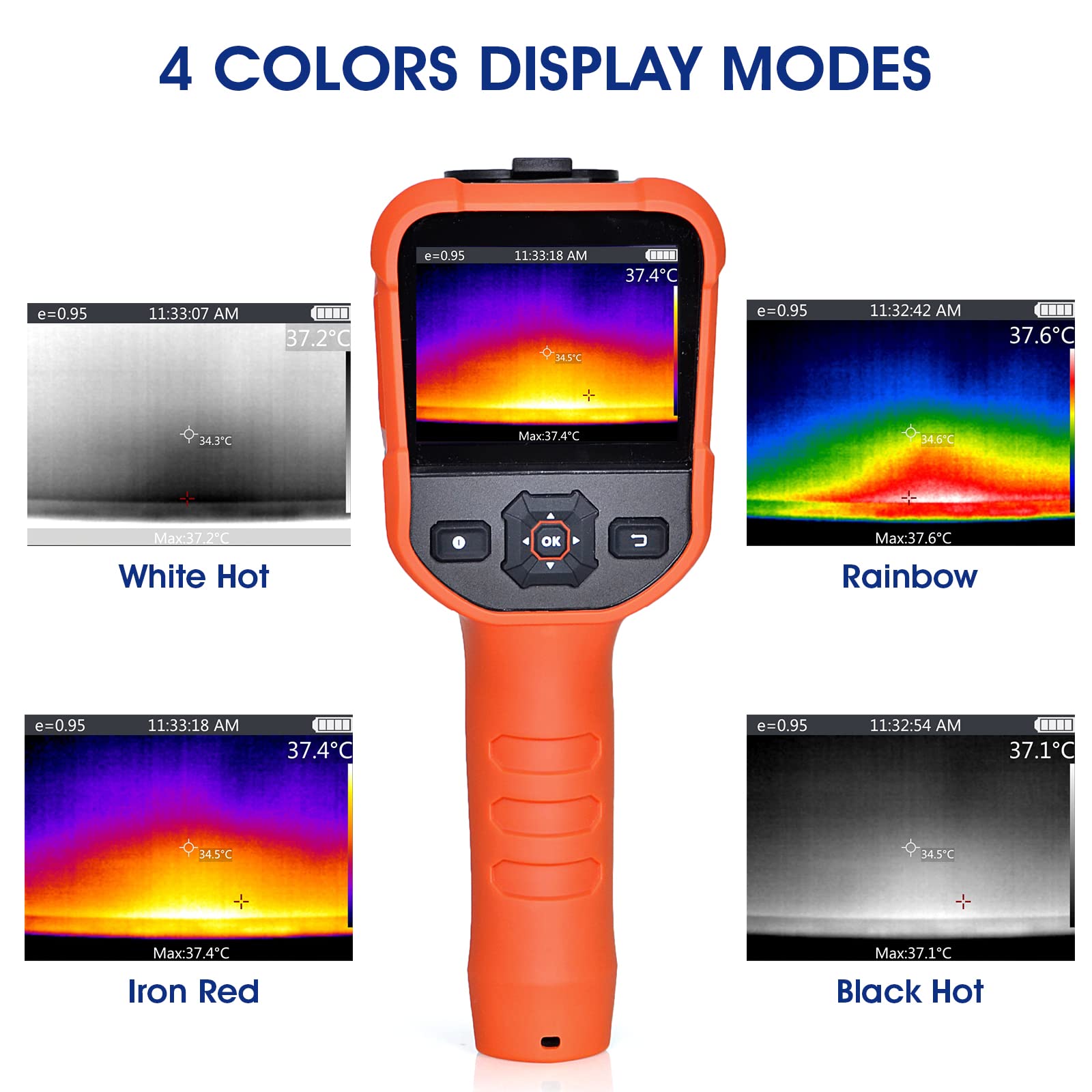Handheld-Wärmebildkamera 220x160 IR -20-300°C,3,5″ Farbdisplay mit Laser