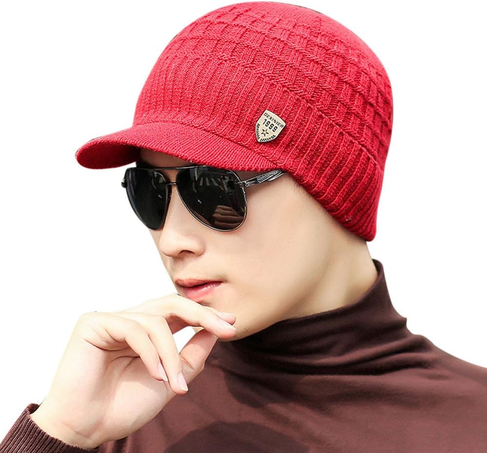 Lutos Winter Beanie w/Visor Soft Warm 
