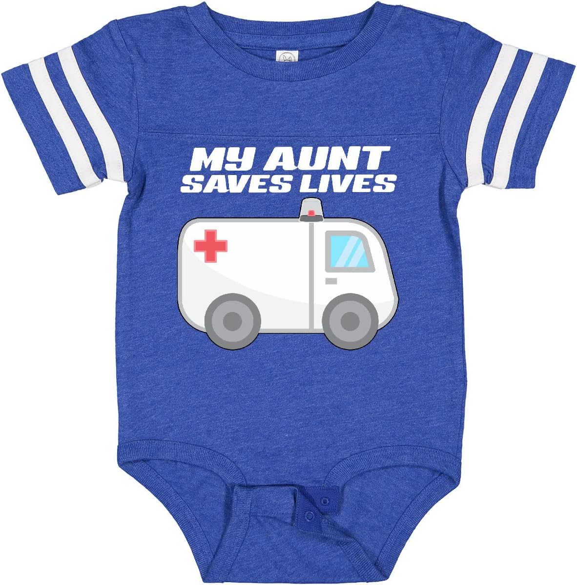inktastic My Aunt Saves Lives- Ambulance Baby Bodysuit
