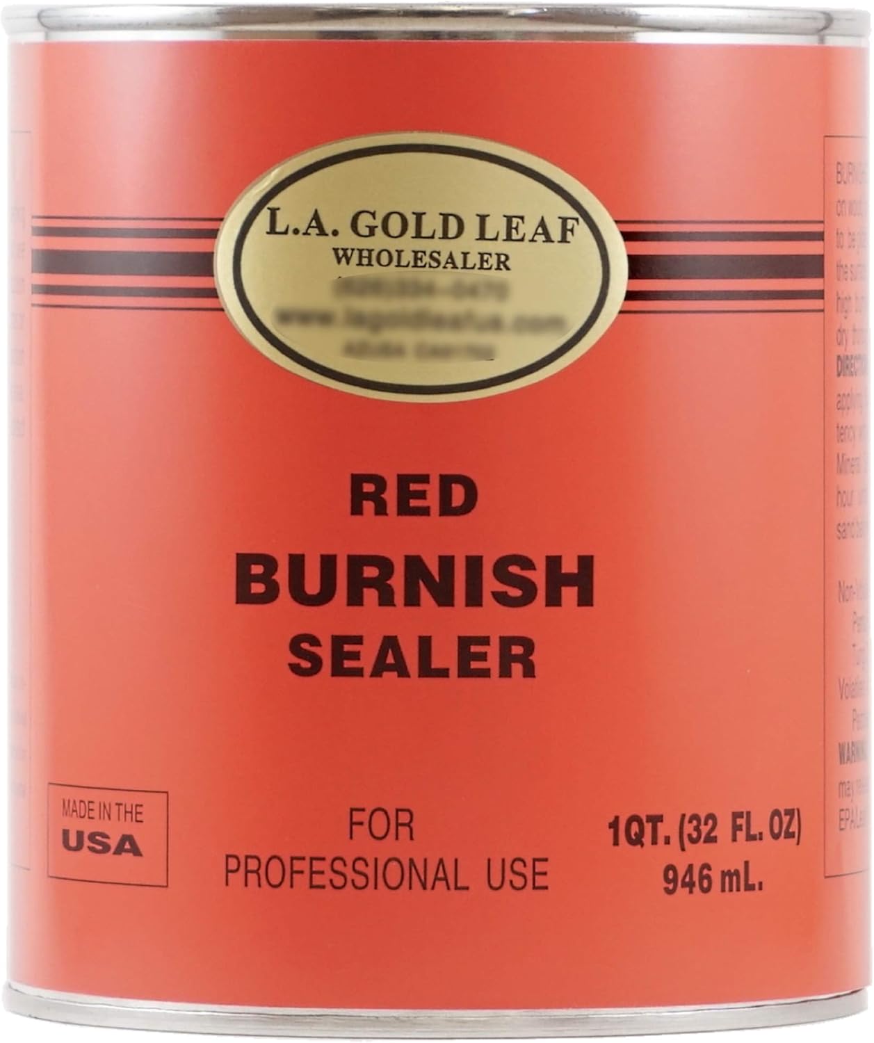 L.A. Gold Leaf Red Primer (Outdoor/Indoor Use) 32 oz