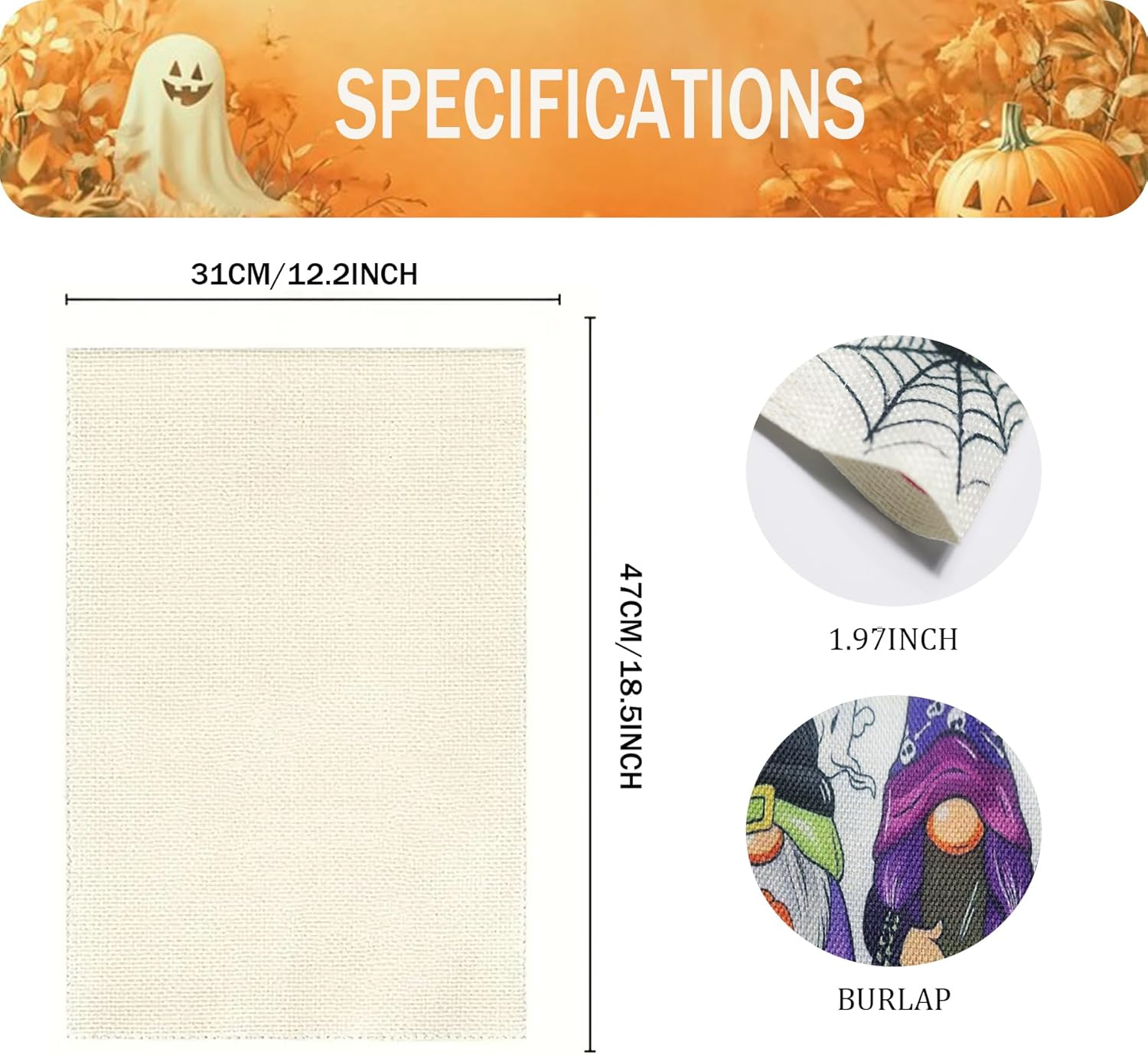 Hello Fall Dogs 12x18 Double Sided Garden Flag,Pumpkin Farmhouse Small Yard Flag for Outside Decoration Autumn Welcome Seasonal Yard Outdoor Burlap Flag - Image 8