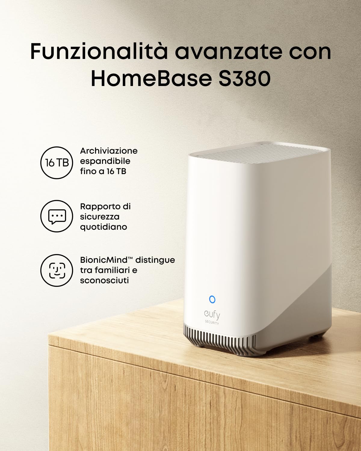 eufy Security SoloCam E42 (HomeBase S380) kit di 2 telecamere, telecamera wireless 4K esterna, energia FV, rilevamento moto AI, strobo, pan e inclinazione, riconoscimento facciale, spazio fino a 16 TB
