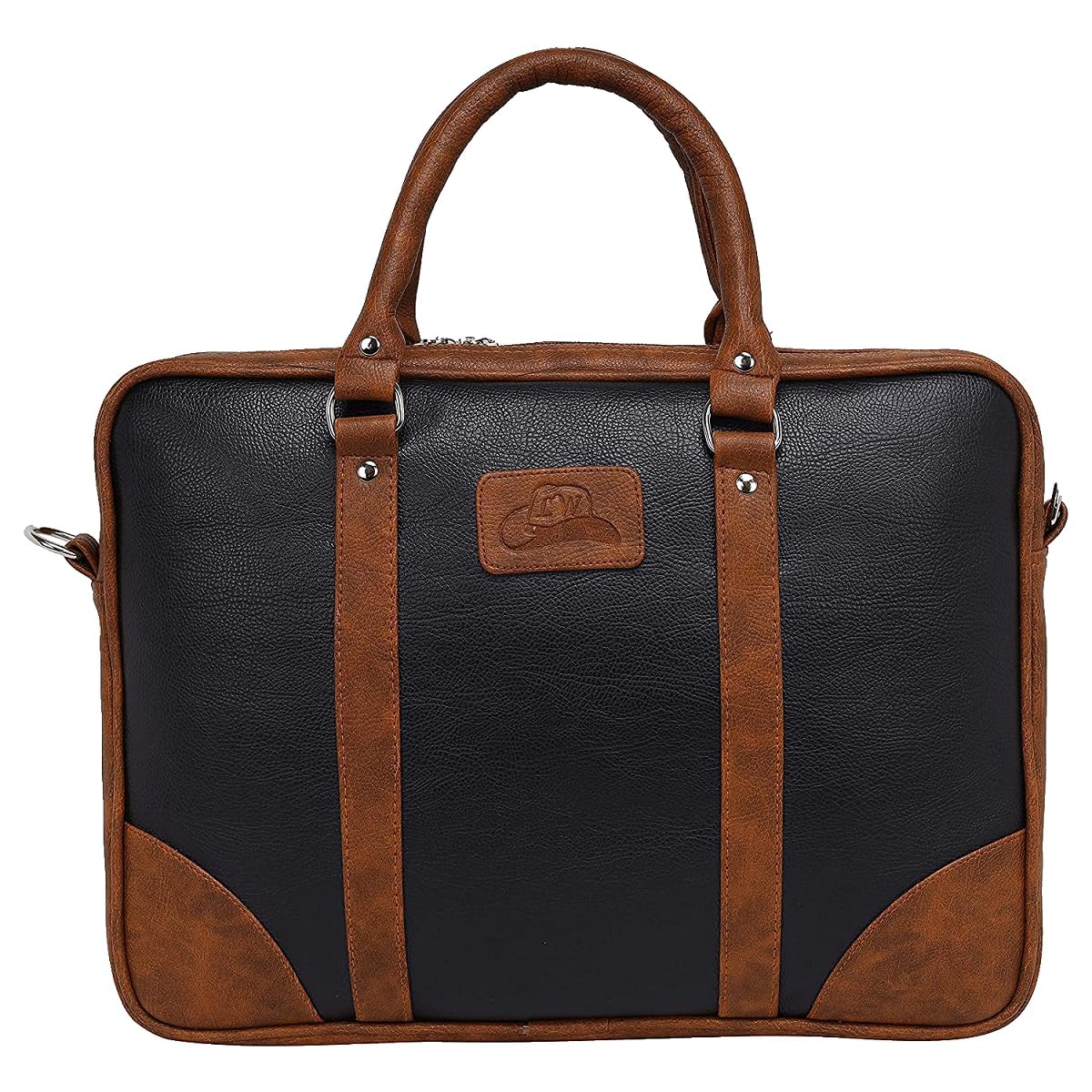 Leather World Vegan Leather 15 Inch Office Laptop Travel Messenger Bag Satchel for Men and Women, with Adjustable Strap & Multiple compartments (B0CN4PMG5D) Amazon Price History, Amazon Price Tracker