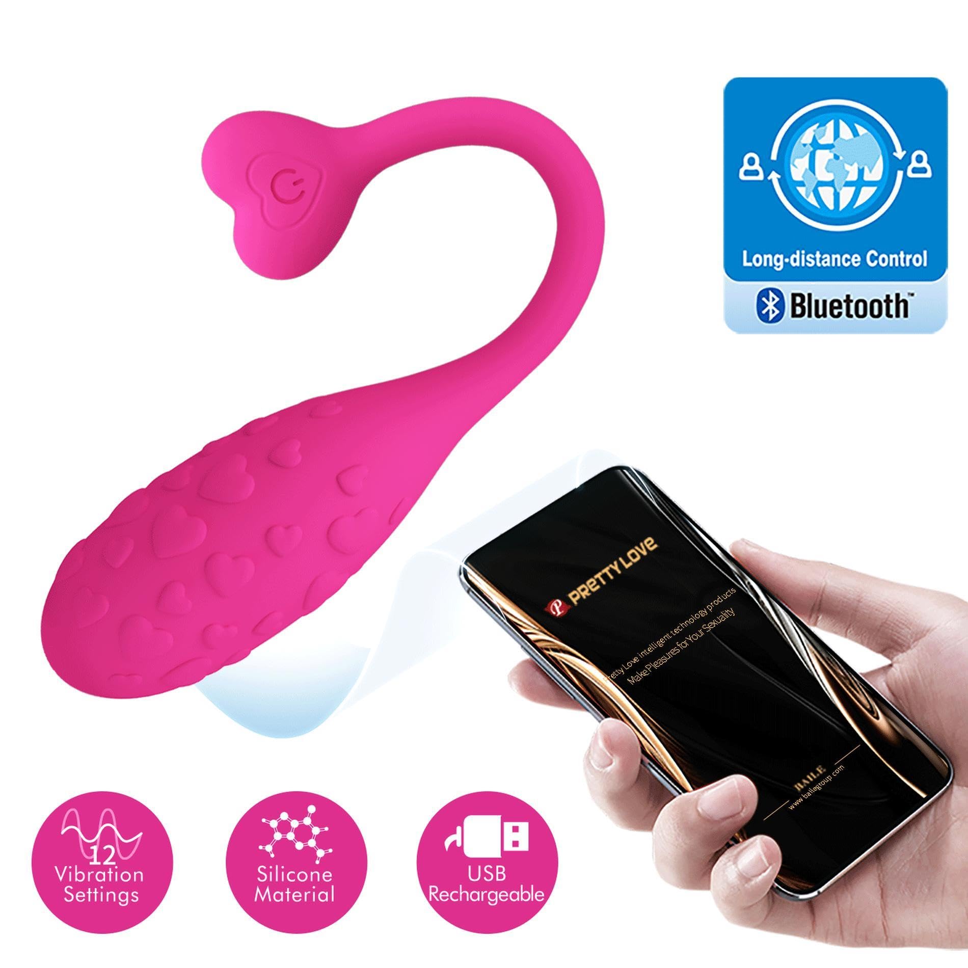 PRETTY LOVE - APP CONTROLLED PINK FISHER VIBRATING EGG
