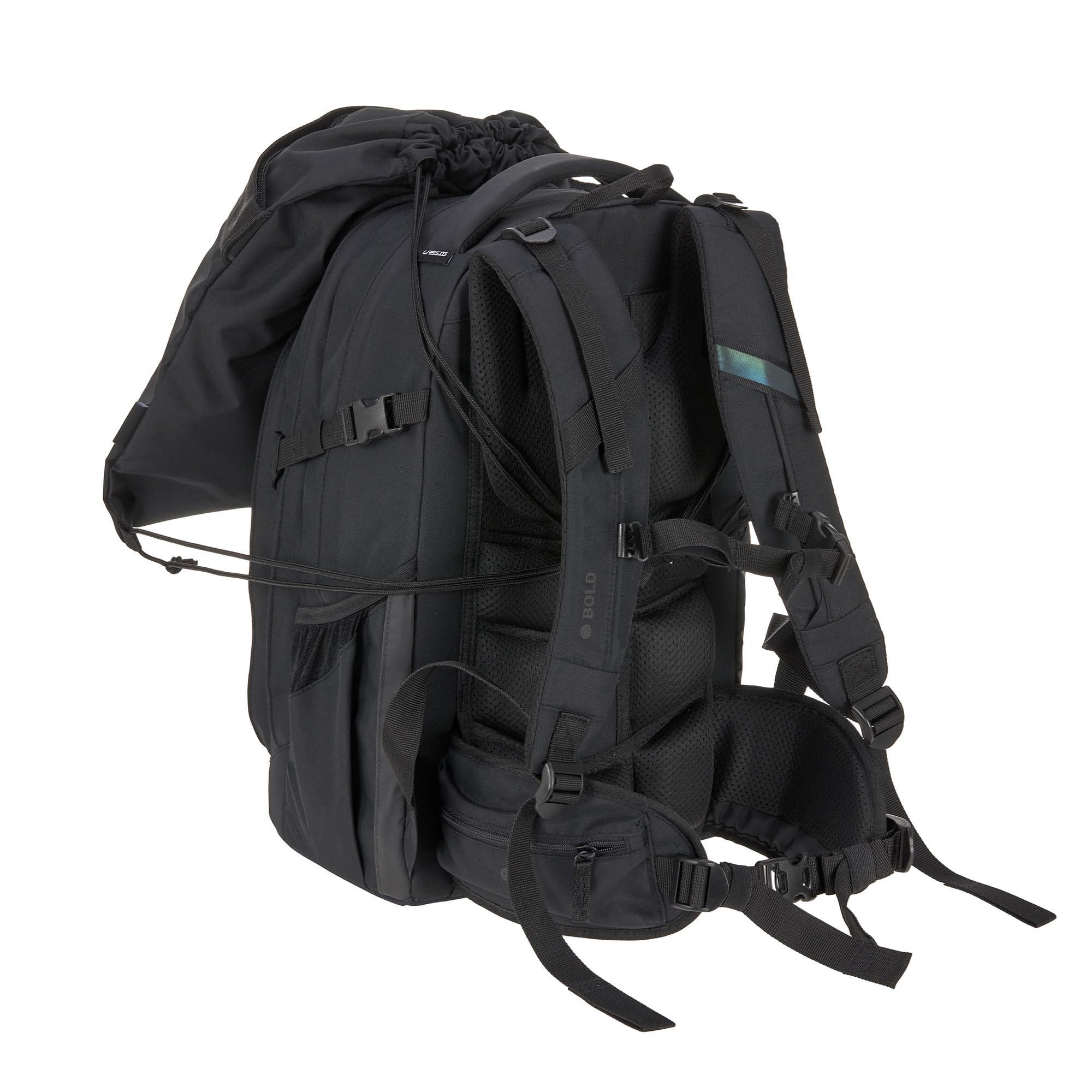 BOLD Lässig Kinder Turnbeutel Sportbeutel mit Rucksackfunktion/School String Bag Bold black