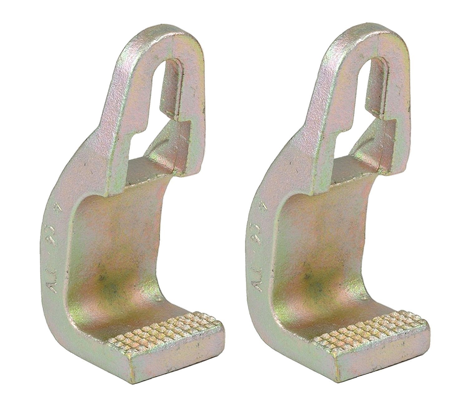 (2 Pack) 2-1/2" Pull Round Hook Clamp Grip Pull Power 3 Ton Sill Hook Straight Cut Tooth, CAPBSH3 - Sold Only