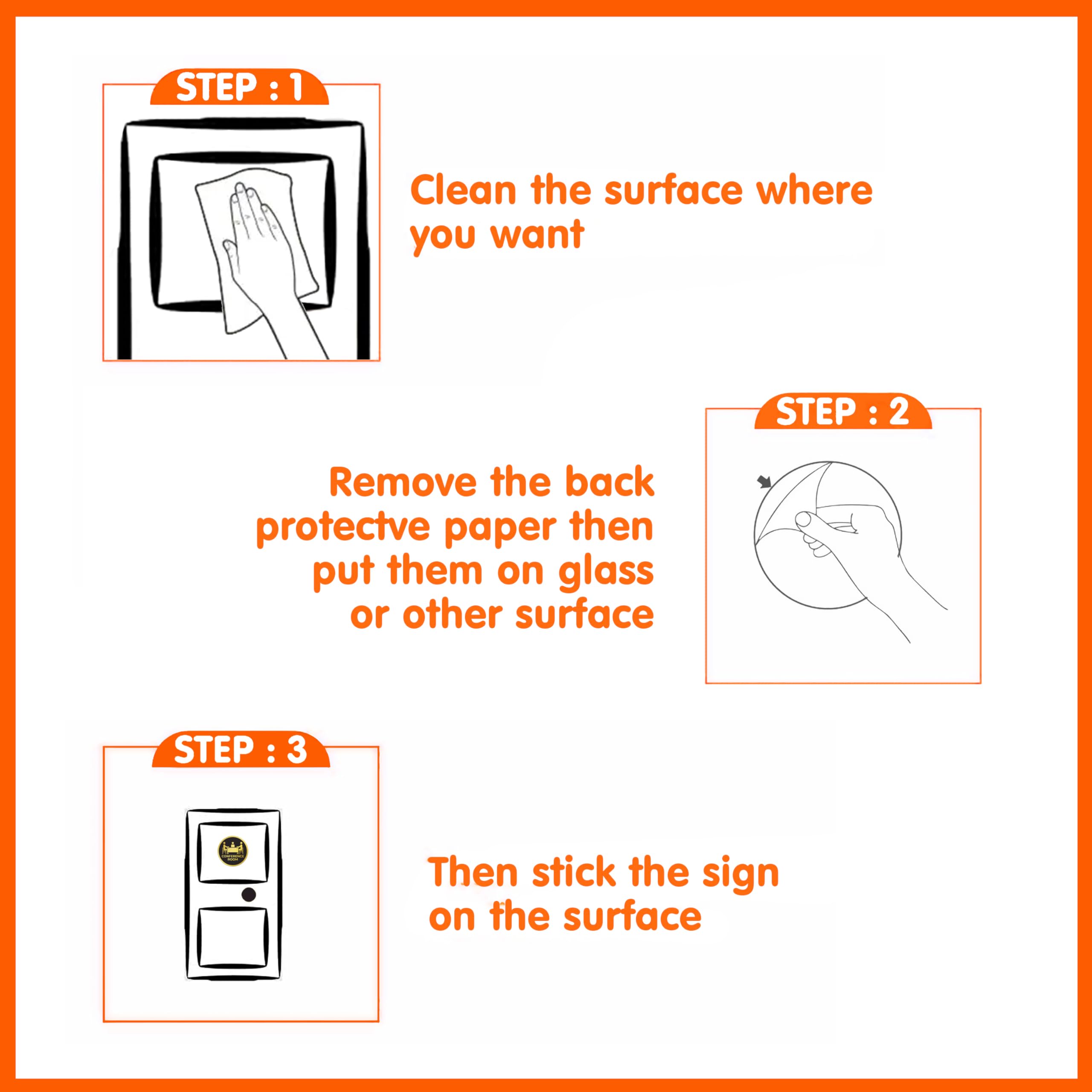 Goelite Acrylic Conference Room Sign Board For Stores, Café, Hotel, Restaurant, Business, Shop Self-Adhesive And Waterproof Size : 6 Inch Set of 1 Sign Board (conference room) 4